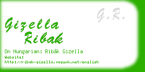 gizella ribak business card